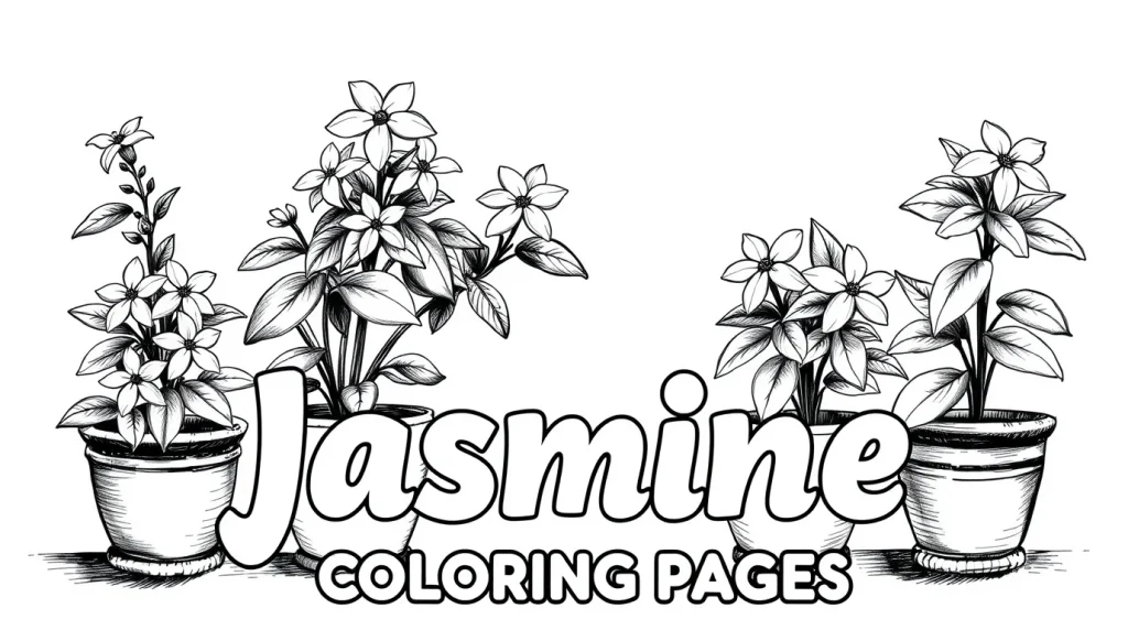 jasmine coloring pages